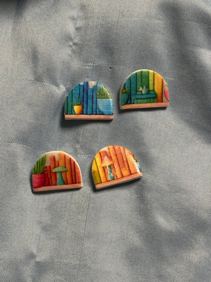 Bookworm Studs